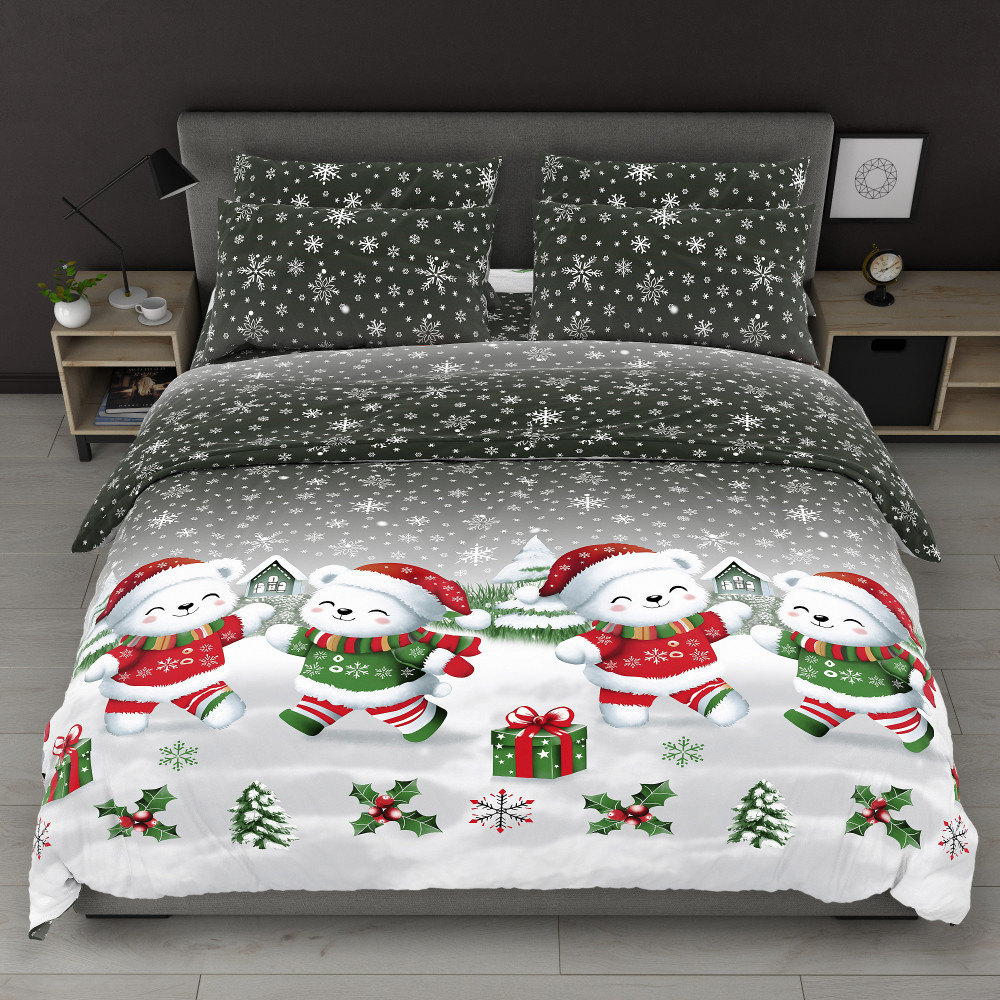 Затишний вечір - Бязь Gold - Євро комплект постільної білизни, фото 1