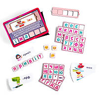 Пазл Планшет для дівчаток "Збери слово за картинкою" українською мовою, Ань-янь, 16 х 23 х 5 см, ПСД199-УКР, фото 6