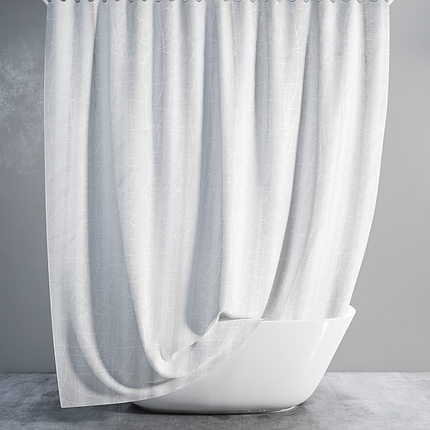 Штора для ванної довга 180x220 см Marble Tropik, фото 1