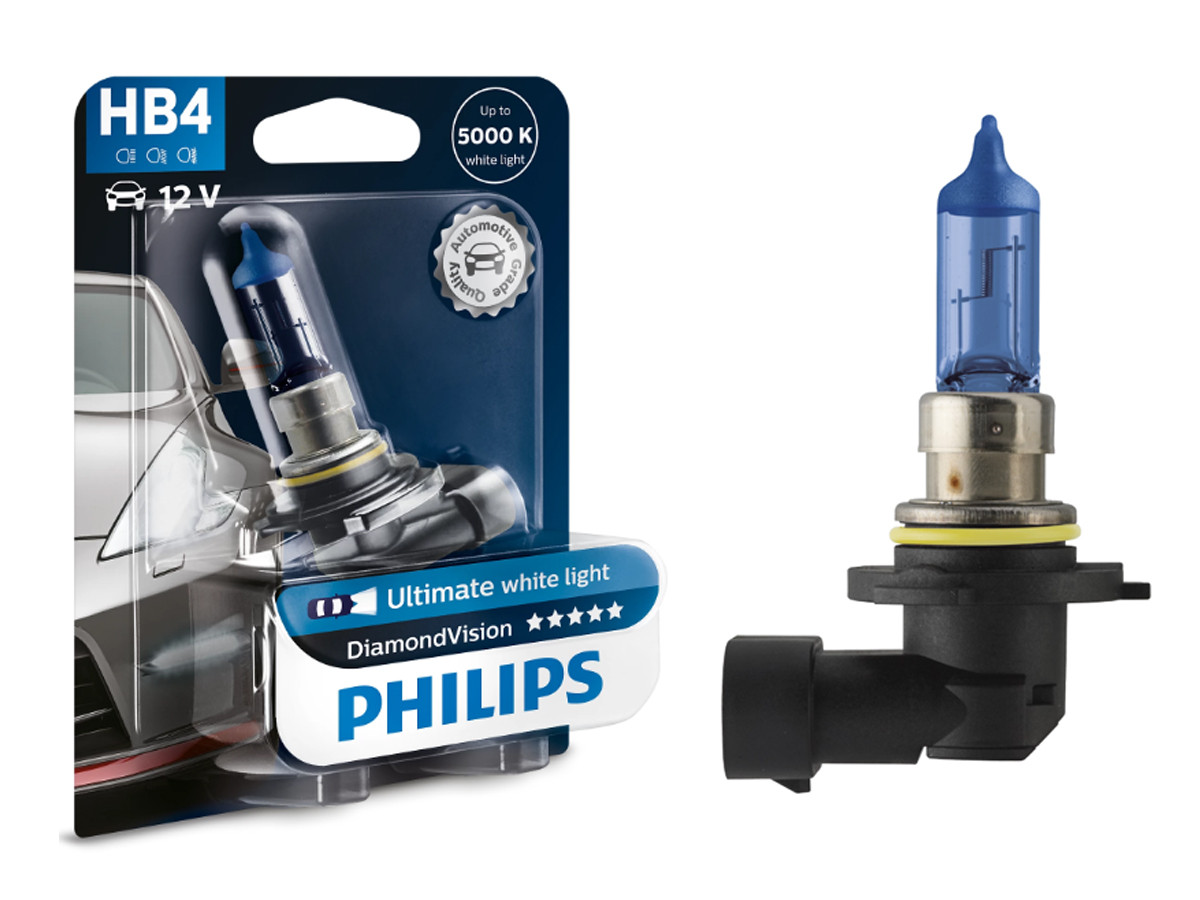 Галогенова лампа PHILIPS 9006DVB1 HB4 55W 12V P22d DiamondVision, фото 1