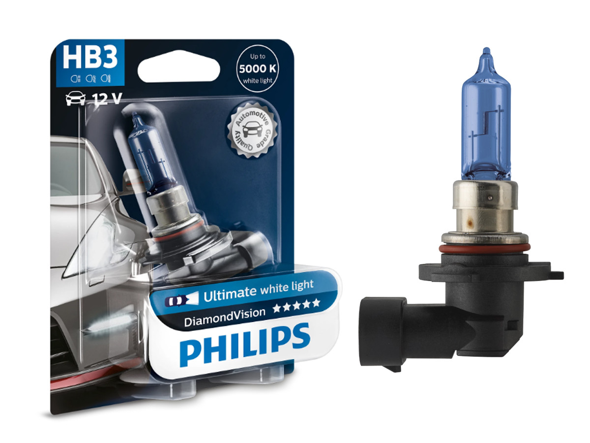 Галогенова лампа PHILIPS 9005DVB1 HB3 65W 12V P20d DiamondVision, фото 1