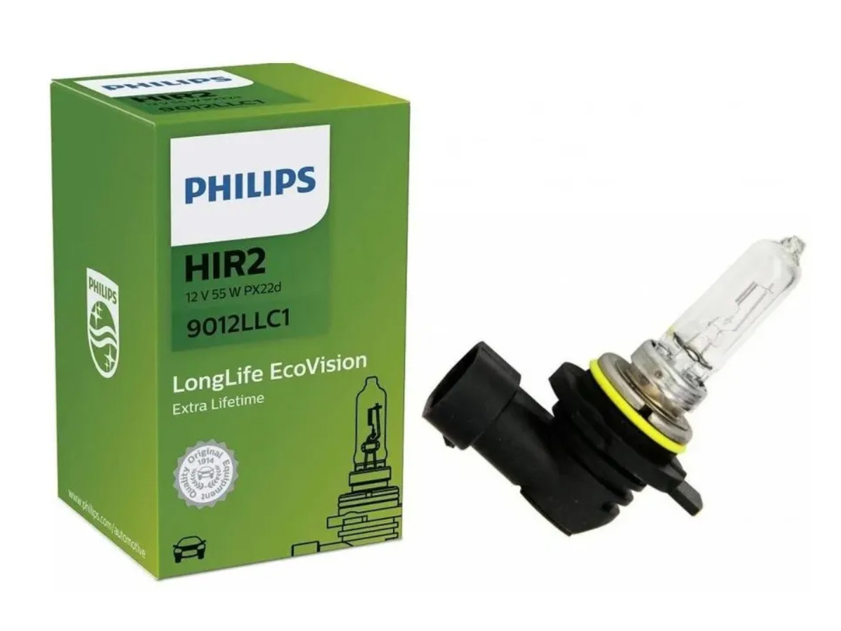 Галогенова лампа PHILIPS 9012LL HIR2 55W 12V PX22d, фото 1