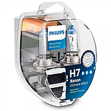Комплект галогенових ламп PHILIPS 13972MDBVS2 H7 70W 24V PX26d MasterDuty BlueVision, фото 2