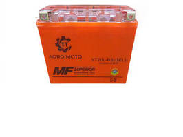 Акумулятор гелевий OUTDO YT20L-BS 18 АH, 177*88*155 мм, жовтогарячий