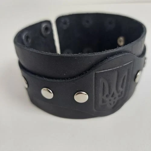 Браслет «Тризуб» (40 мм, чорний) (25500), фото 1