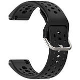 Комплект ремінців для годинника Amazfit Bip 6 22 мм чорний + темно-синій, фото 4