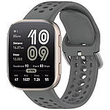 Комплект ремінців для годинника Amazfit Bip 6 22 мм темно-синій + сірий, фото 3