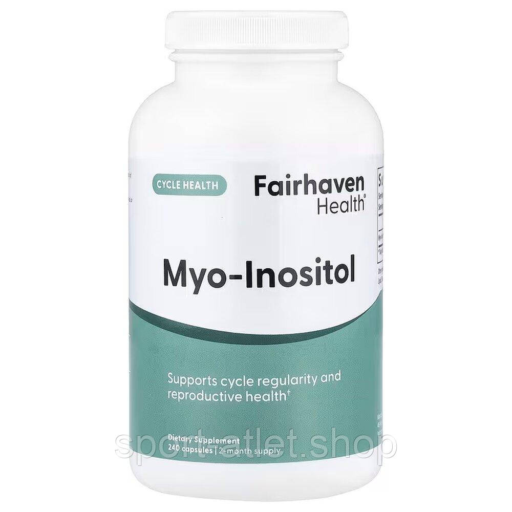 Міо-інозитол Fairhaven Health Myo-Inositol, 240 капсул для підтримки гормонального балансу, фото 1