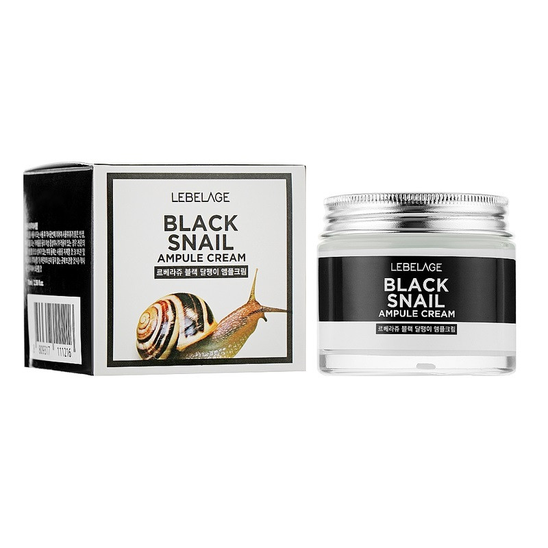 Крем для обличчя Lebelage Black Snail Ampoule Cream 70ml, фото 1