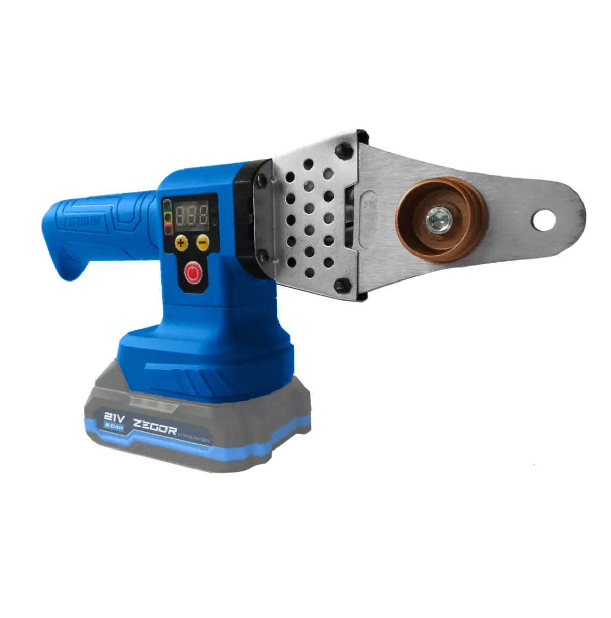 Потужний акумуляторний паяльник для пластикових труб Zegor CHM-63 (без АКБ і ЗУ)