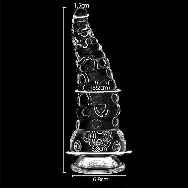 Анальний стимулятор на присосці у вигляді восьминога XXL 23*6.8 см - Анальні іграшки