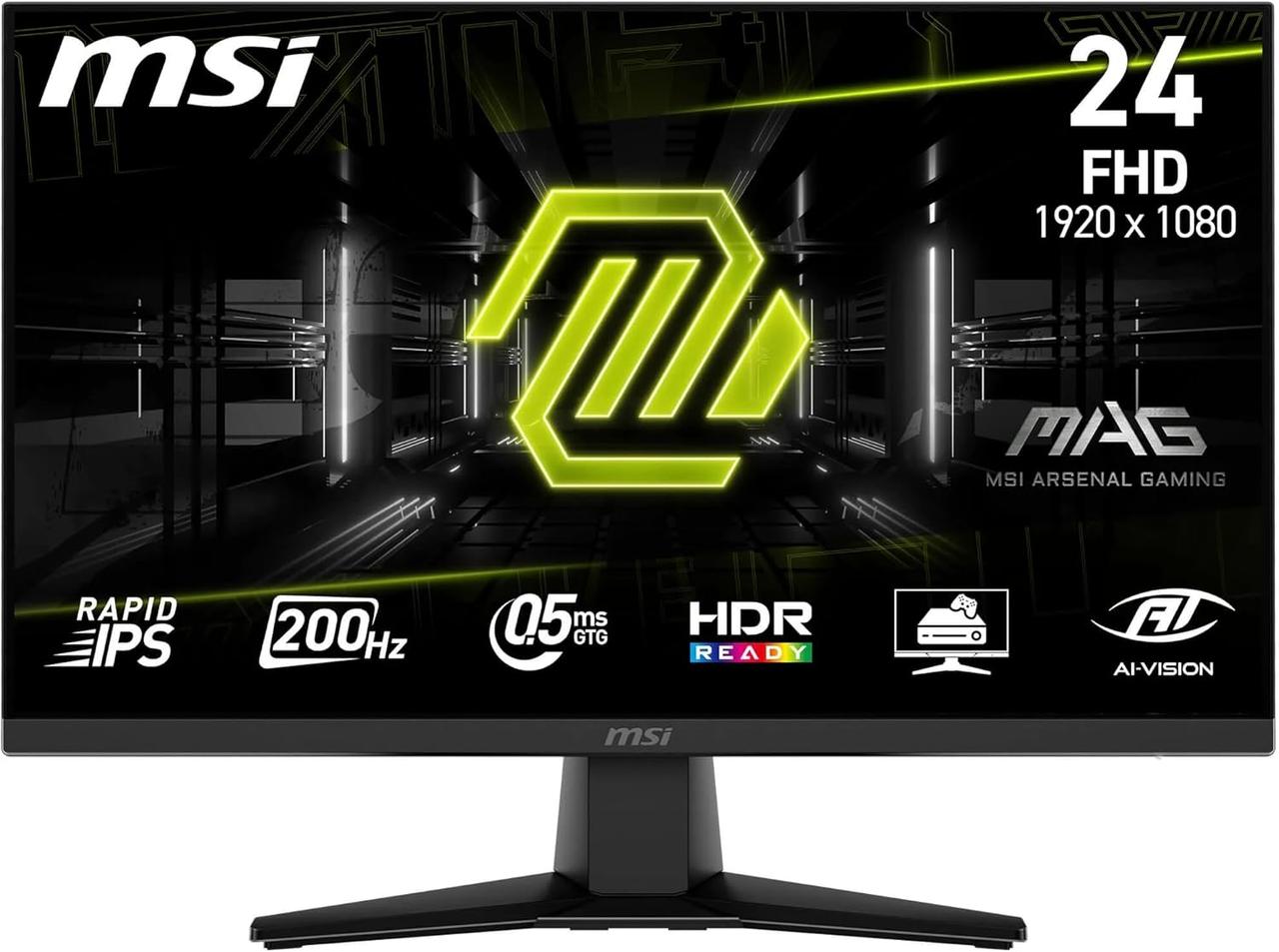 Монітор MSI 23.8" MAG 242F HDMI, DP, Audio, IPS, 200Hz, 0.5ms, sRGB 115%, FreeSync, фото 1