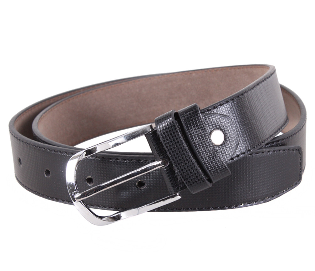 Чоловічий ремінь зі штучної шкіри під штани KZM15158-58 черный, фото 1