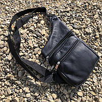 Сумка чоловіча чорна через плече, Оригінальна чоловіча сумка крос-боді, Сумка-кросбоді молодіжна SK-64