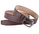 Чоловічий ремінь зі штучної шкіри під штани KZM15158-59 коричневий, фото 3