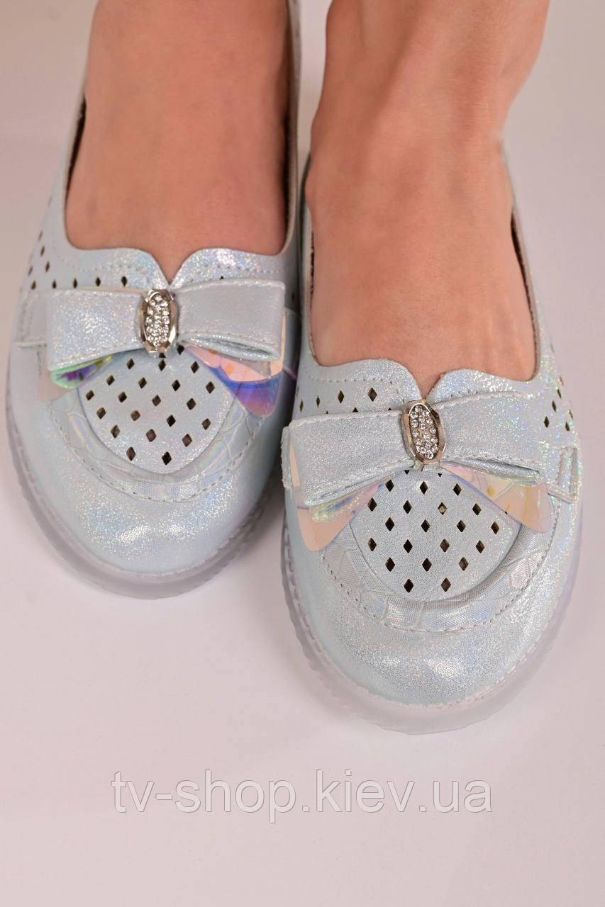 Туфлі дитячі перламутрові з бантом р.30-37, фото 1