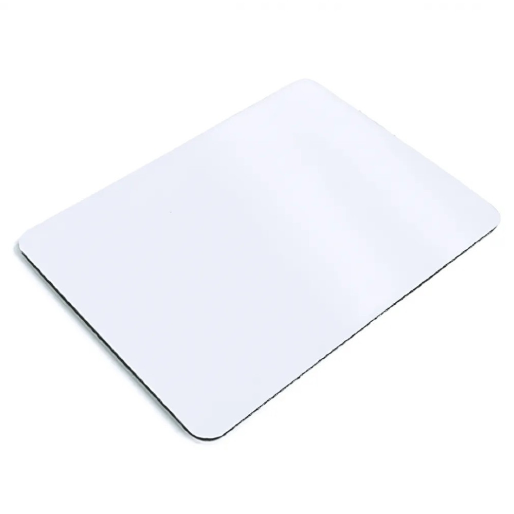 Килимок для миші з рівними краями без малюнка 220х180х3 мм Білий