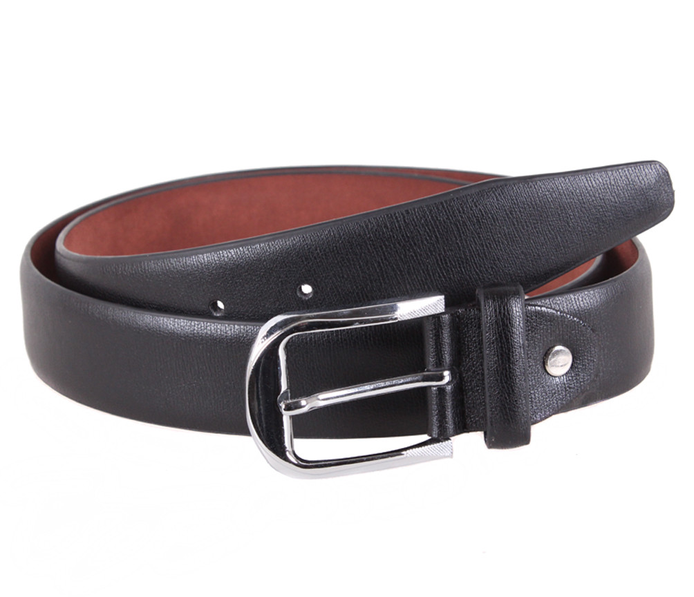 Чоловічий ремінь зі штучної шкіри під штани KZM15158-60 чорний, фото 1