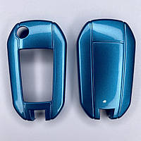 Пластиковий чохол для ключа Peugeot 1007 107 2008 108 partner 206 207 301 307 308 406 407 408 208 Синій