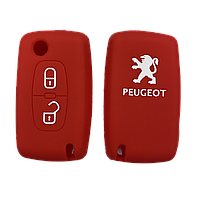 Силіконовий чохол для ключа Peugeot 206 207 208 3008 1007 107 108 307 2008 301 308 406 407 408 Червоний