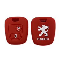 Силіконовий чохол для ключа Peugeot 206 207 208 3008 1007 107 108 2008 301 307 308 406 407 408 Червоний