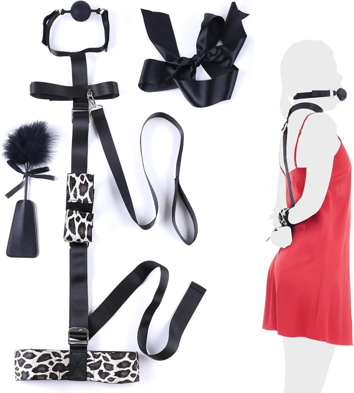 БДСМ-набір LOCKINK YEAHWOW Armbinder Restraint Set Black