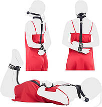 БДСМ-набір LOCKINK YEAHWOW Armbinder Restraint Set Black, фото 2