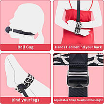 БДСМ-набір LOCKINK YEAHWOW Armbinder Restraint Set Black, фото 3