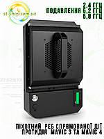 Піхотний ручний РЕБ Захист від скидів з DJI Mavic - 3 та 4 КАНТ-M-4 "Пательня" 2,4 ГГц, 5,2 ГГц та 5,8 ГГц