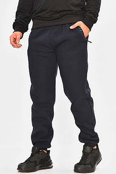 Спортивні штани чоловічі на флісі темно-синього кольору 207134M