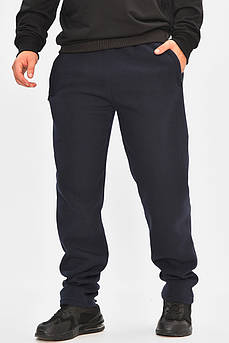 Спортивні штани чоловічі на флісі темно-синього кольору 207137M