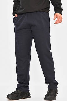 Спортивні штани чоловічі на флісі темно-синього кольору 207175M