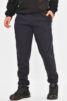 Спортивні штани чоловічі на флісі темно-синього кольору 207179M