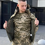 Тактичний костюм Soft Shell Gman піксель камуфляж утеплений на флісі ТМ, фото 6
