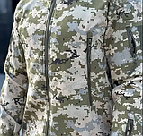 Тактичний костюм Soft Shell Gman піксель камуфляж утеплений на флісі ТМ, фото 8