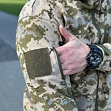 Тактичний костюм Soft Shell Gman піксель камуфляж утеплений на флісі ТМ, фото 9