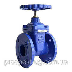 Засувка 30ч39р Ду40 Ру16 з обгумованим клином чавунна фланцева Walver