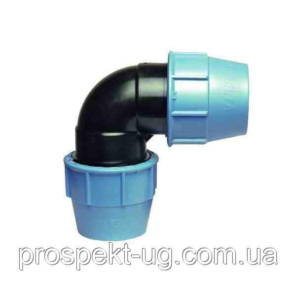 Коліно обжимне Ду110 Unidelta ПНД, фото 1