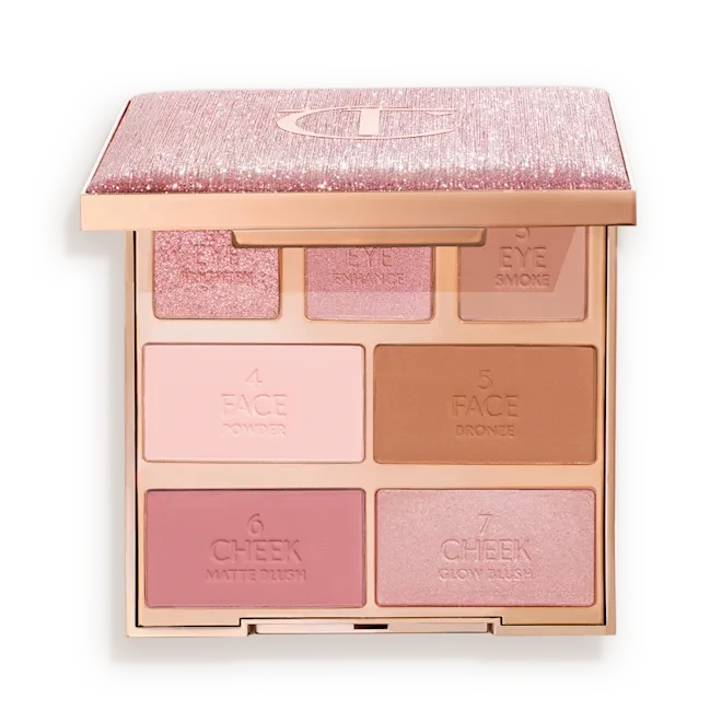 Палетка для обличчя Charlotte Tilbury Hollywood Instant Look In A Palette - Pretty Glowing Beauty, фото 1