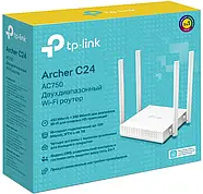 Маршрутизатор TP-LINK Archer C24 WiFi5/ AC750/ 100 Мбіт/с, фото 3