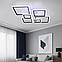 Світлодіодна LED люстра до 20м² з пульт 115 Вт ромби Diasha (A8160/6BK 3color), фото 7
