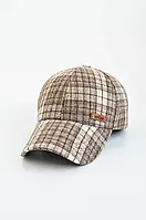 Бейсболка унісекс клітинка регулятор розміру 56/57 кава