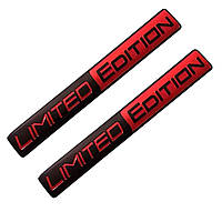 Шильдик Limited Edition 3D 2 шт. Металеві емблеми Наклейки для автомобіля і мотоцикла для багажника, крила, кузова