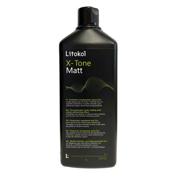 Захисний тонуючий засіб Litokol X-Tone Matt 1 л для підсилення кольору плитки, каменю, бетону, фото 1