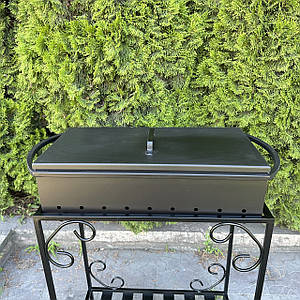 Mzavod Кришка універсальна для мангала на 9 шампурів, сталь 2 мм, термостійка емаль 800°C, 62x32 см