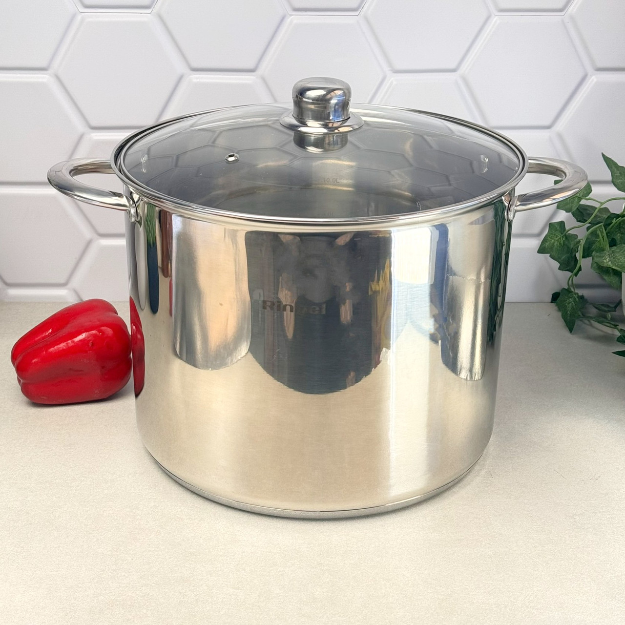 Каструля Ringel Dresden 11 л нержавіюча сталь 28 см