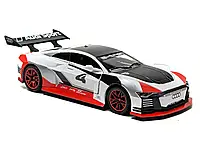 Металева модель перегонового автомобіля Audi Sport, інерційна, метал, 1:32, світло, звук, двері відчиняються