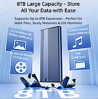 Зовнішня кишеня Acasis EC4701 для NVMe (PCIe) M2 SSD USB 3.2 Gen 2 Type-C, фото 3