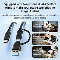 Зовнішня кишеня Acasis EC4701 для NVMe (PCIe) M2 SSD USB 3.2 Gen 2 Type-C, фото 4