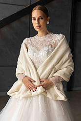 Двухсторонній шарф-накидка з штучного хутра № Ш2601